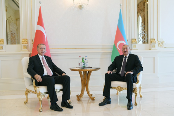 Azərbaycan və Türkiyə prezidentlərinin təkbətək görüşü